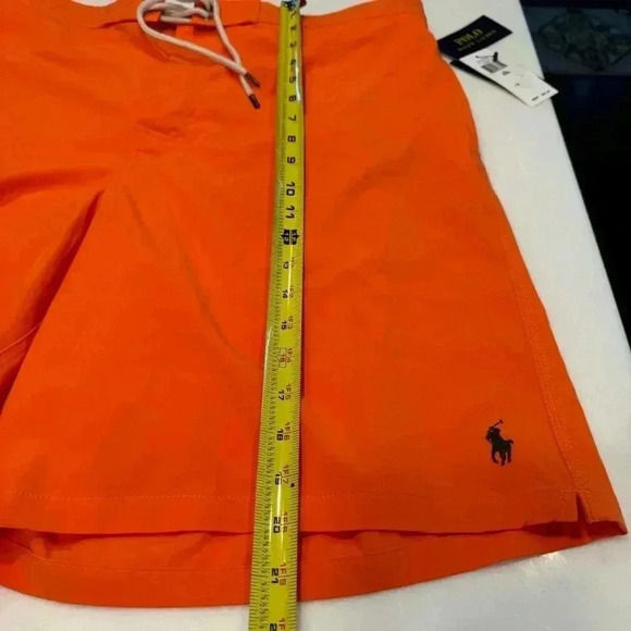 BRAND NEW Polo Ralph Lauren Men's 8.5-Inch Classic-Fit Swim Trunks Orange XXL - Picture 9 of 13